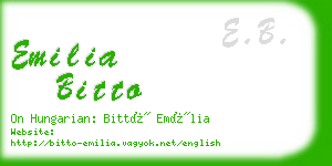 emilia bitto business card
